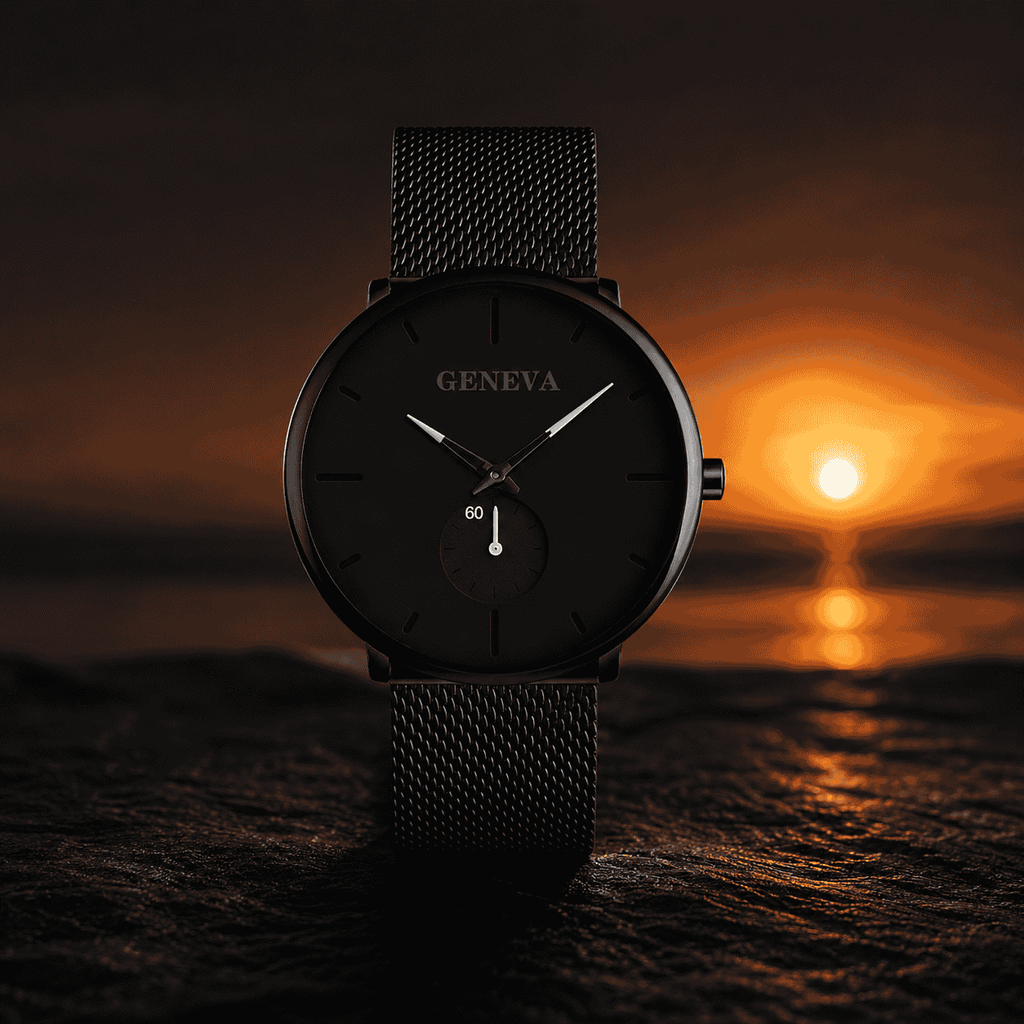 Fashion Casual Geneva Mens Watch Quartz Stainless Steel Brand Wristwatch Analog Watches Wrist