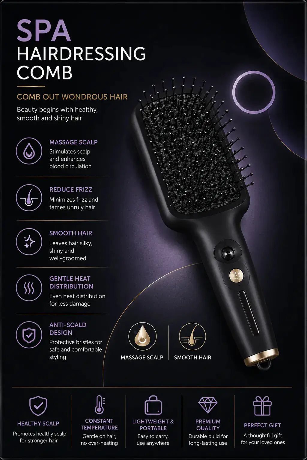 SPA Hairdressing Comb