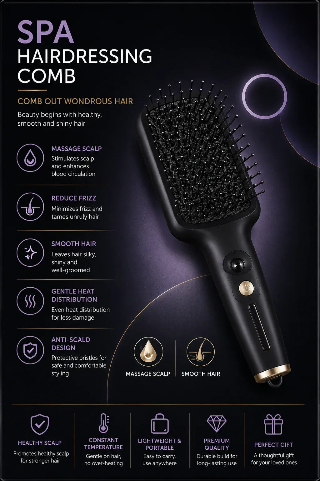 SPA Hairdressing Comb