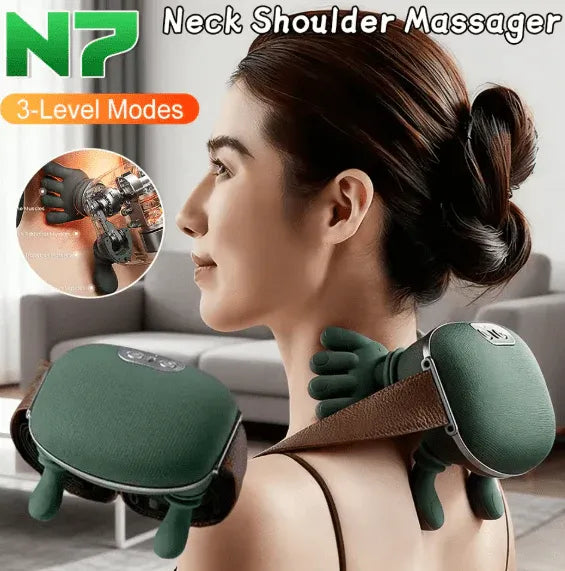 💆‍♂️ Shoulder & Neck Massager – Deep Kneading Relief✨