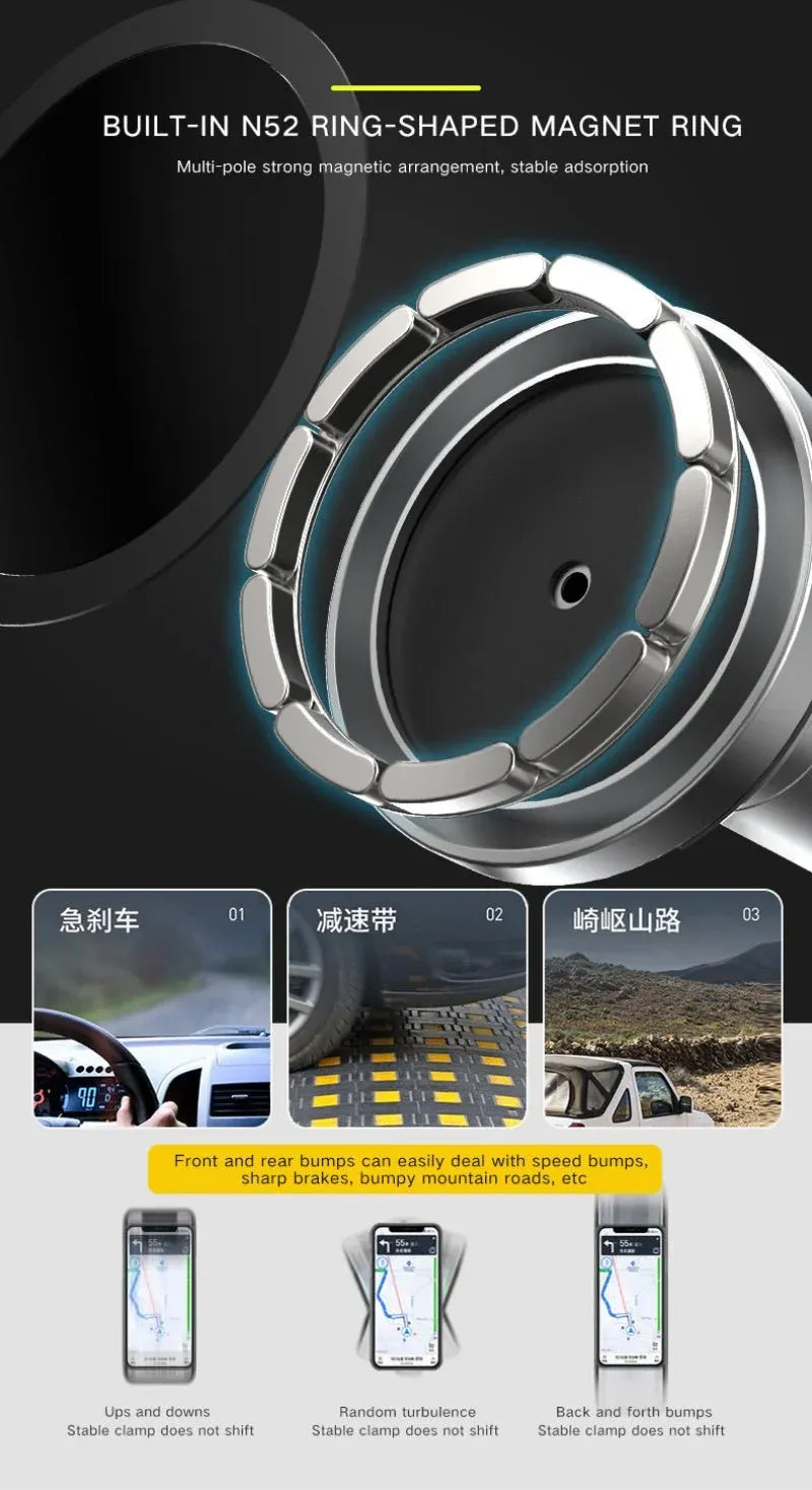 15W Car Magnetic Wireless Charger 🚗🧲