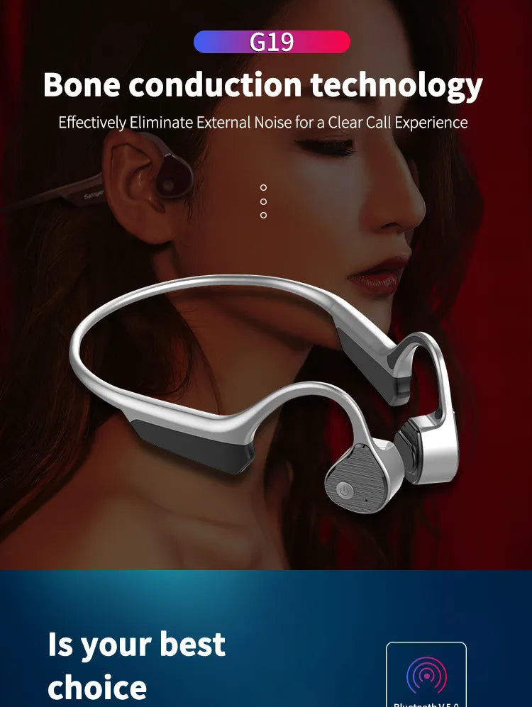 Bone Conduction Bluetooth Headset Sports Wireless Headset