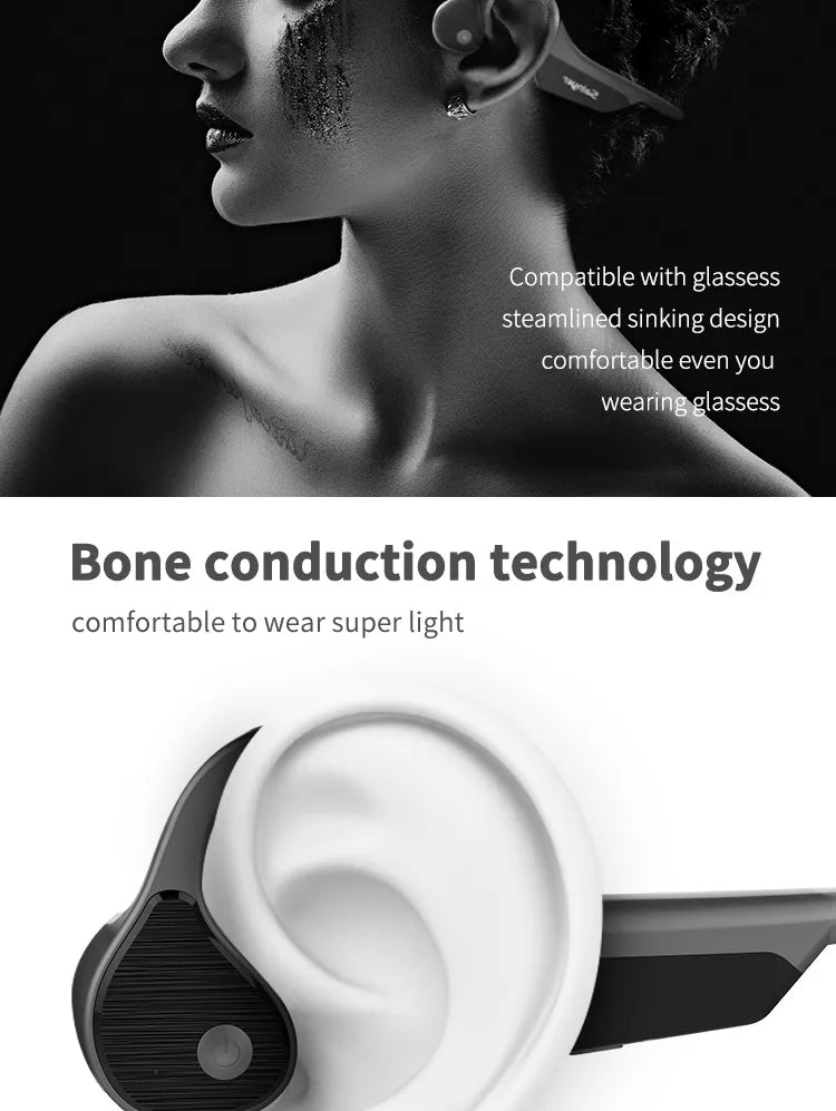 Bone Conduction Bluetooth Headset Sports Wireless Headset